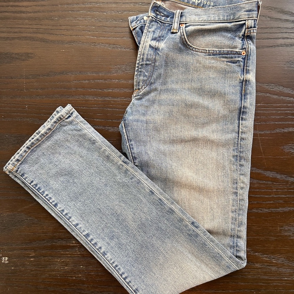 GAP Blue Slim Jeans with Faded Wash